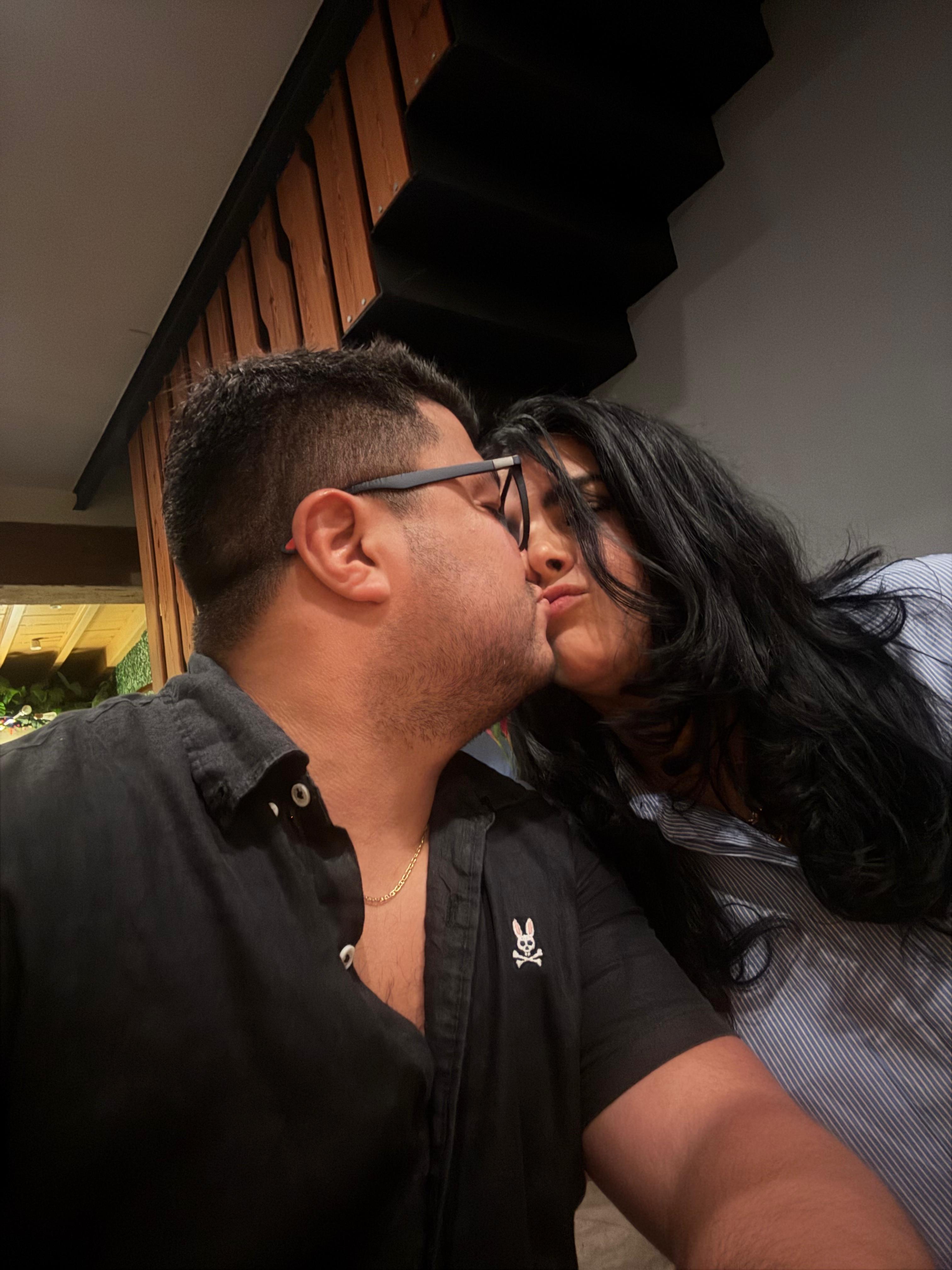 Sheila y David - momento romántico